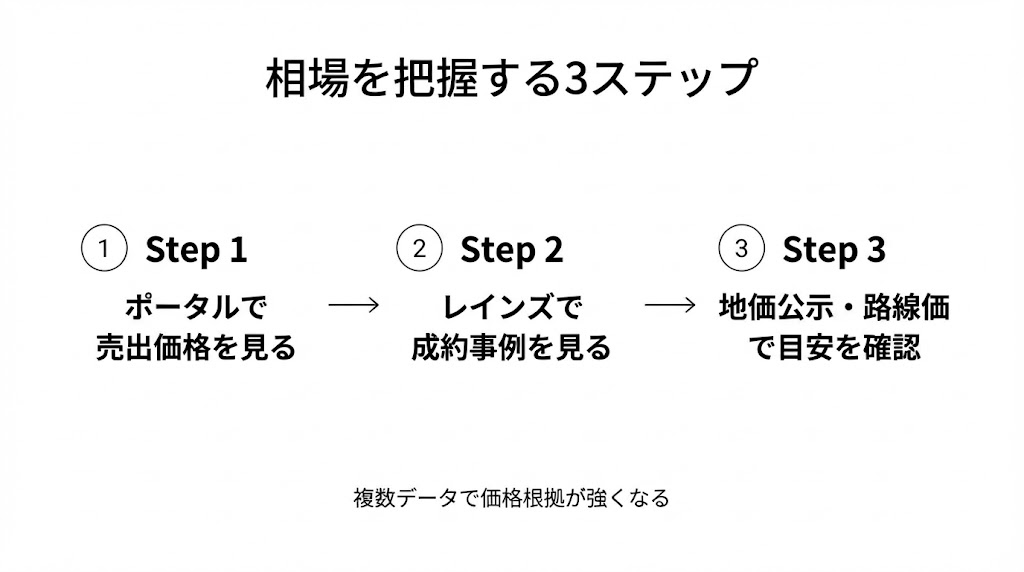 相場を把握する3ステップ