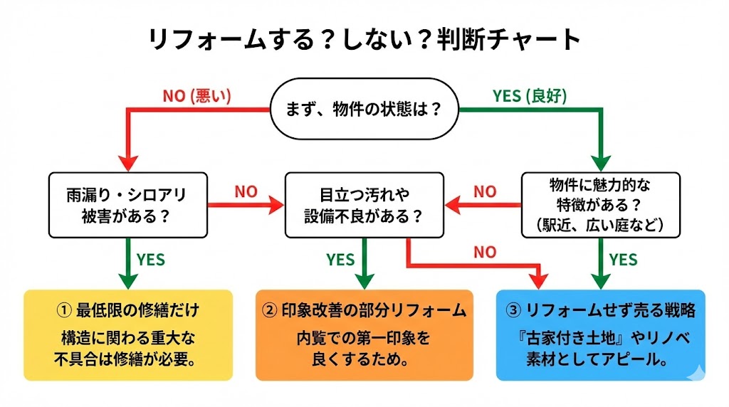 リフォームする？しない？判断チャート