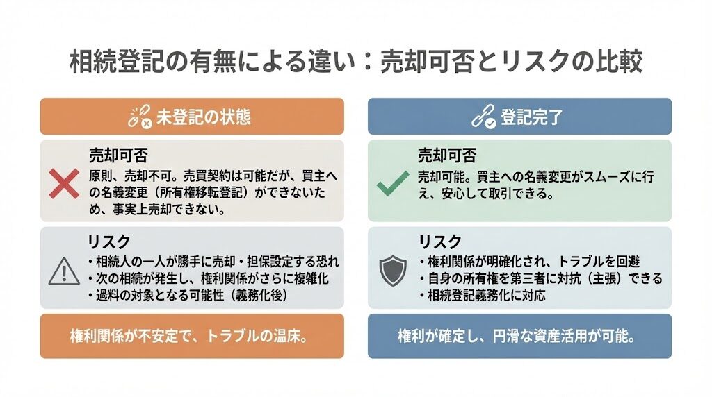 相続登記が必要な理由と未登記のリスク