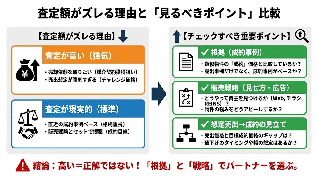 査定額がズレる理由と「見るべきポイント」比較