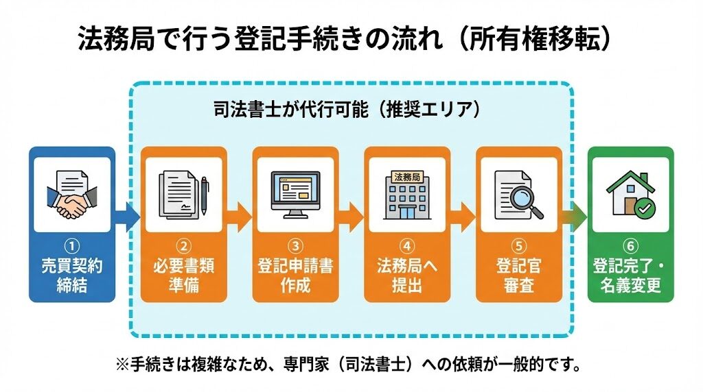 所有権移転登記の全体フロー